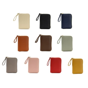 Стилен многоцветен портфейл-визитница, компактен и издръжлив на чантата за мъже и жени