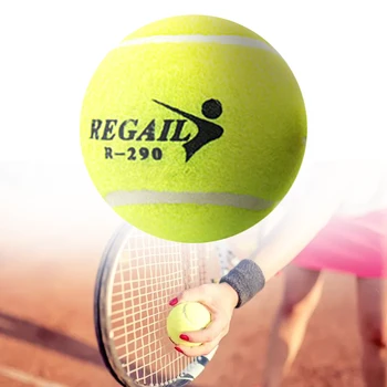 Тенис топки 1бр, с висок отскок, Тренировъчен тенис за кучета, които Хапят 6,4 см, Аксесоари за спорт на открито, Флуоресцентно жълто, 6,4 см