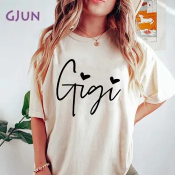 Тениски Gigi Graphic, Летни Дамски тениски с къс ръкав, Дамски тениска, Дрехи