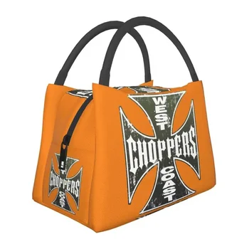 Термоизолированная чанта за обяд West Coast Iron Cross Choppers, Множество чанта за обяд на открито, Многофункционална кутия за храна
