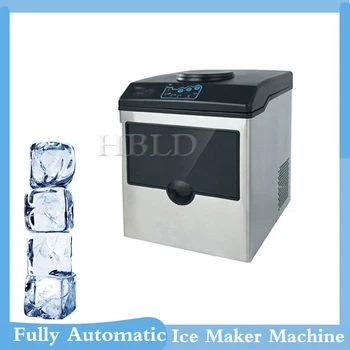 Търговска малко лед, Напълно автоматична преносима машина за фрезоване на кубчета лед с ръчно впръскване на вода