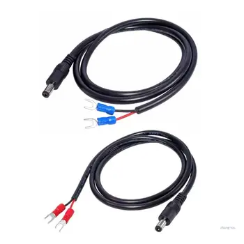 Универсален захранващ кабел M5TD от DC5.5x2.1 мм до 2 свържете захранващия кабел от DC5521 до 2-свържете се с кабел за зареждане DC10A
