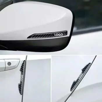 Универсално автомобилно огледало за обратно виждане, изработени от въглеродни влакна, на Ръба на вратата, ленти за защита от надраскване, Защитен стикер от сблъсъци, тампон