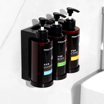 Хотелски шампоан и душ гел В отделни бутилки, монтирани на стената, без перфорация, кутии за дезинфектант за ръце, монтирани на стената Ръчни дозатори за сапун