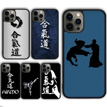 Японски Боен Калъф за телефон Айкидо Калъф за iPhone 15 SE2020 13 14 11 12 Mini Pro Max XR XS 6 7 8 Plus корпуса fundas Shell